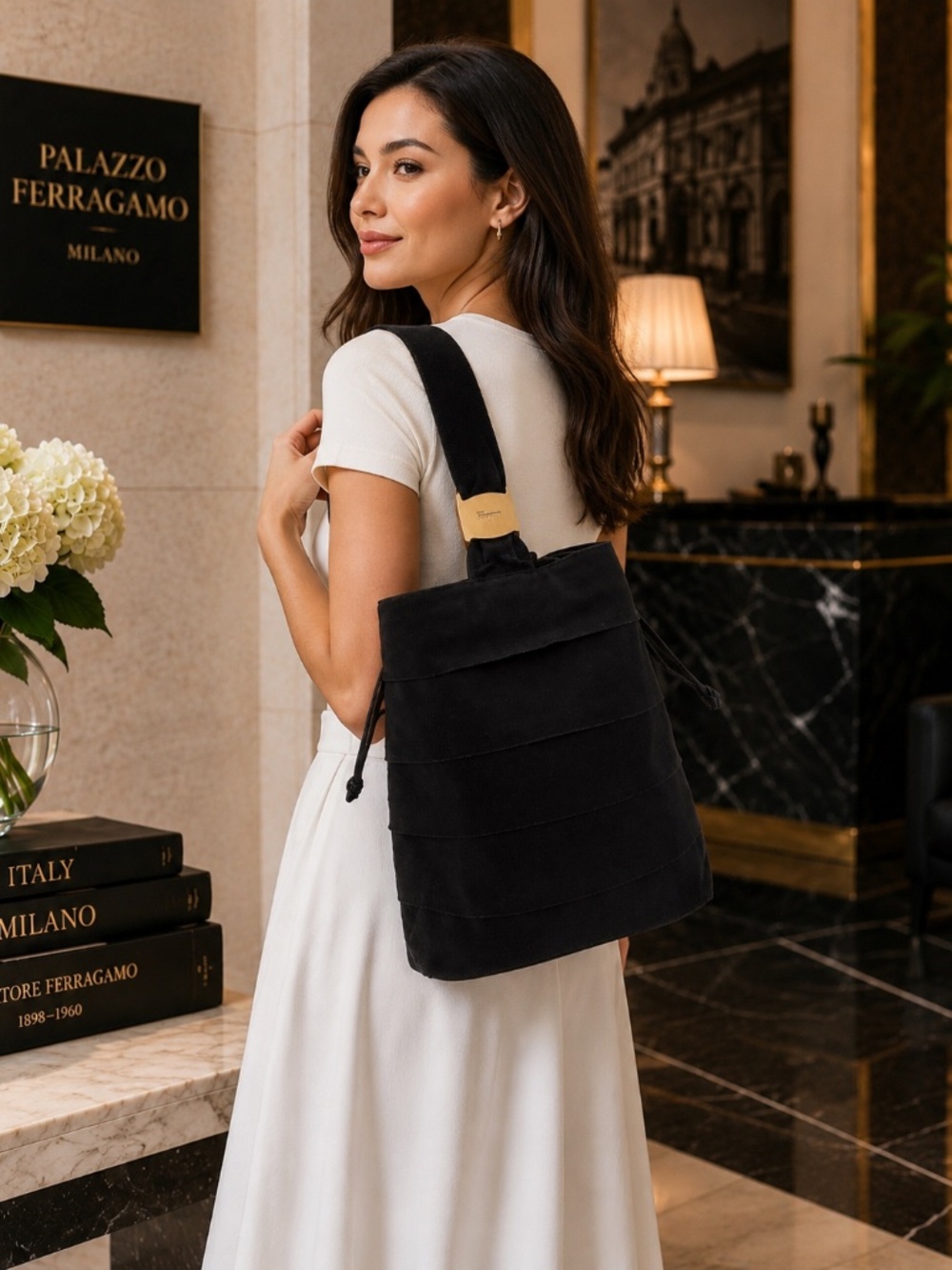 Salvatore Ferragamo Vintage Single-Strap Backpack
